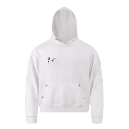Thug Club Hoodie Star and Moon Metallic Design Hooded Sweatshirt Unisex Hooded Sweatshirt Trendy