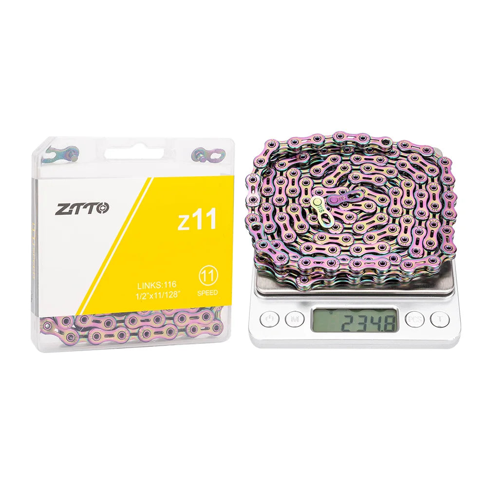 ZTTO MTB Road Bike 10 11 12 Speed Chain Bicycle Hollow Current With Missing Link High Quality 10S 11S 116 Links 12 S 126 Links