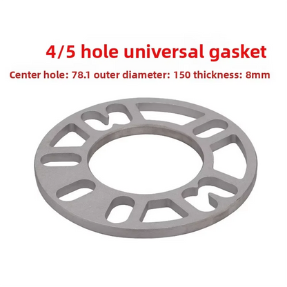 4-5 Hole Universal Aluminum Alloy Flange Gasket Lightweight Wheel Hub Center Gasket For Automobiles And Motorcycles