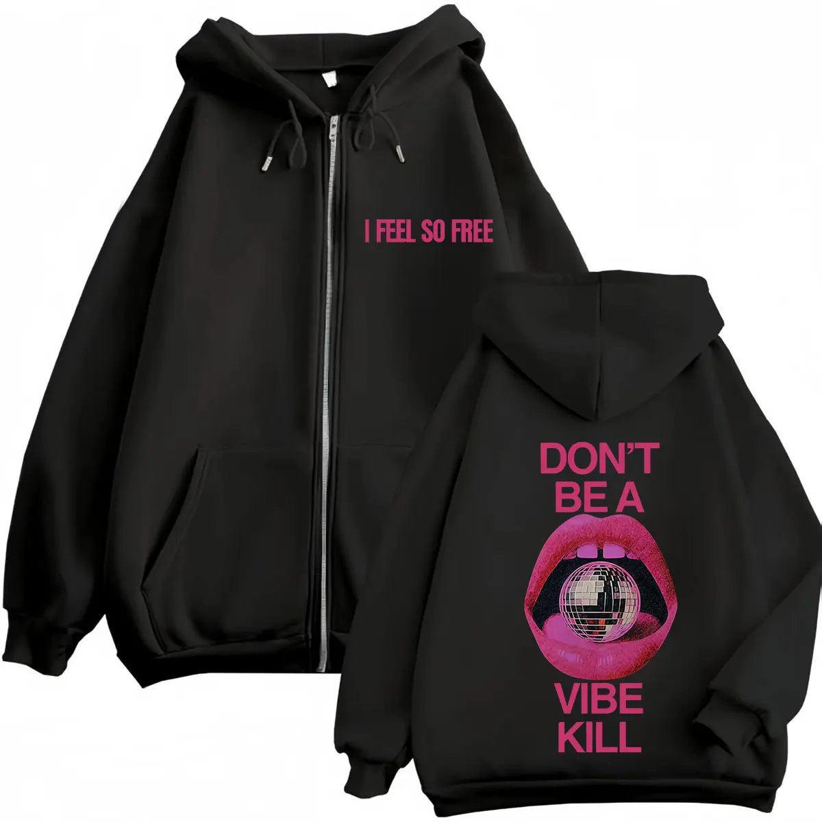 Madonna I Feel So Free Album Tour 2026 Graphic Zipper Hoodie Men Women Fashion Loose Casual Aesthetic Trend Winter Zip Up Jacket