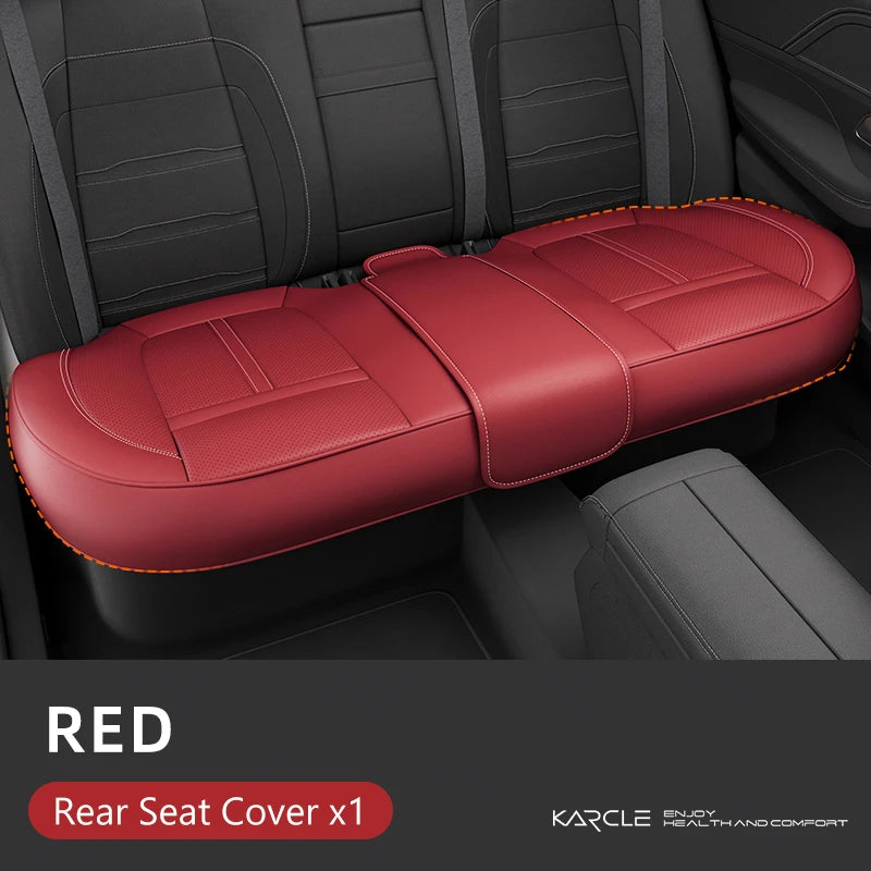 Universal PU Leather Car Seat Cover Full Wrap Anti Slip Vehicle Chair Protector Mat Waterproof Sweatproof Auto Seat Cushion