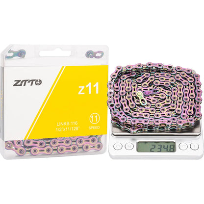 ZTTO MTB Road Bike 11 Speed Chain Current 11v Bicycle Missing Link 11S Power Lock High Quality 116 Links For K7 System