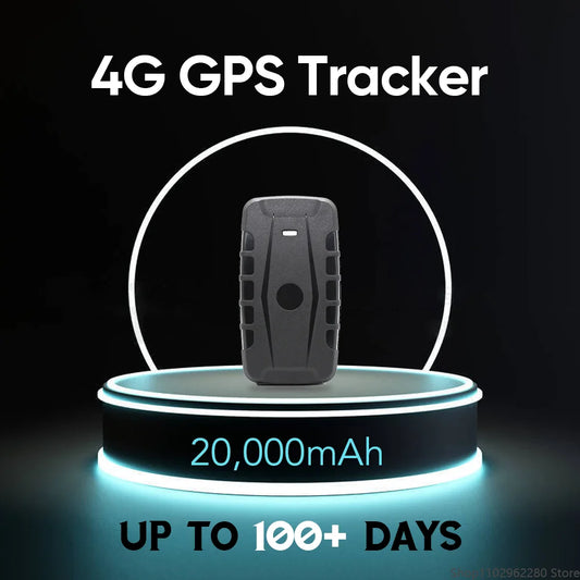 4G GPS Tracker 20000mAh Portable GPS Via Satellite Car Alarm Real-Time GPS Locator Magnetic Tracking Device Long Standby Time