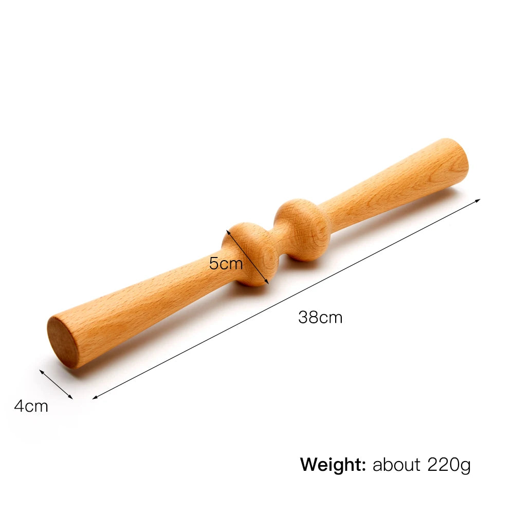 Wood Therapy Massage Stick Scraping Stick Cellulite Lymphatic Drainage Anti Cellulite Muscle Release Roller Massage Fitness