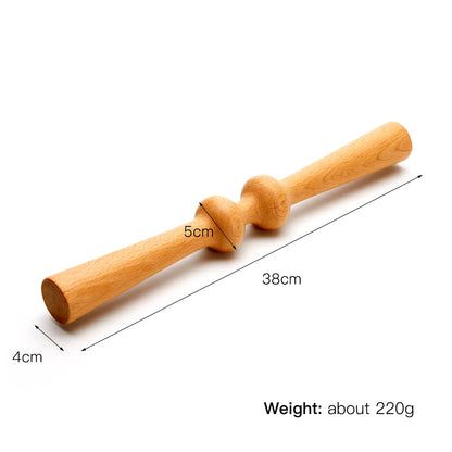 Wood Therapy Massage Stick Scraping Stick Cellulite Lymphatic Drainage Anti Cellulite Muscle Release Roller Massage Fitness