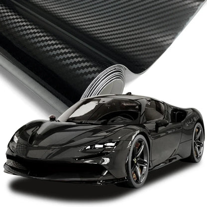 145cmx200cm Carbon Fiber Vinyl Film Car Styling Wrapping Sheet Roll Film Automobiles DIY for Car Hood Roof Stickers Accessories