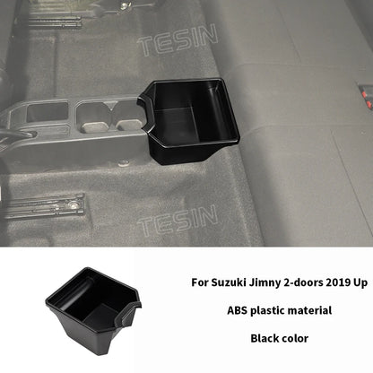 TESIN Car Rear Center Storage Box Organizer for Suzuki Jimny JB74 2/4 Door 2019 2020 2021 2022 2023 2024 Up Interior Accessories