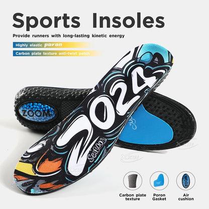 【Xxin】Air Cushion Sport Insoles PORON Shock Absorption Running Shoes Pad Size 36-46
