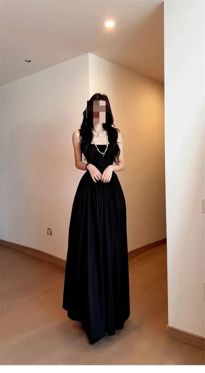 Ele Off-oulder Long Dr Women's Summer New Sle High Waist Design Conceals Flattering Body ape Svel Gown