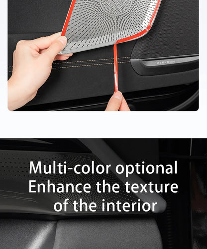 Car audio cover For ZEEKR 7X Door Horn Cover Audio Protective Cover Metal Car Interior Trim Accessories