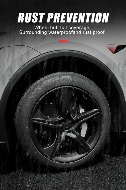 4PCS Hub Cap For Tesla New Model Y Juniper 19 Inch Juniper Tire Performance Replacement Crossflow Full Wheel Cover Rims 20252026