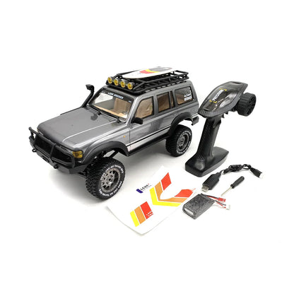 New 1/12 For Toyota LC80 4WD Climbing Remote Control Off-road Vehicle Dual Speed Simulation Car Model Toy  With two batteries