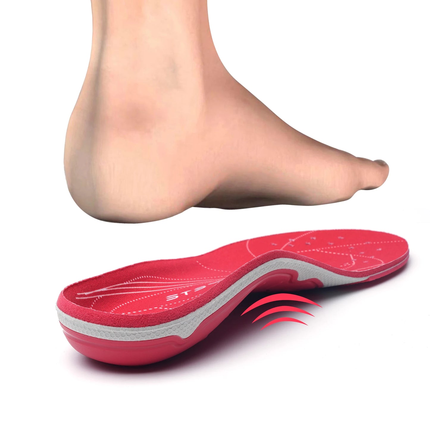 Plantar Fasciitis Relief Orthopedic Sport Insole Flat Foot High Arch Support Men Women Work Orthotic Insert Shoe Sneaker Sole