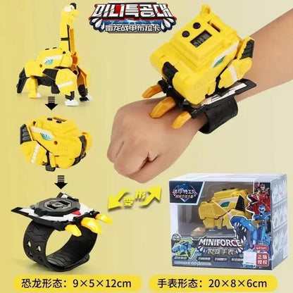 Miniforce X Watch Toy Super Dinosaur Power Mecha Deformation Robot Favorite Toy Gift Of Children Mini Secret Servic Movable Deco