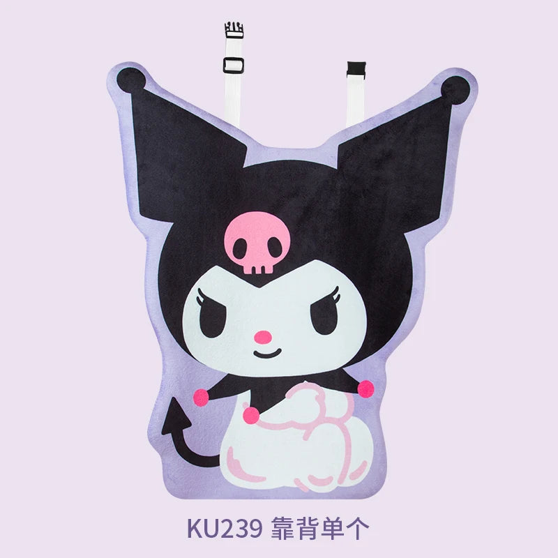 My Melody Car Seat Cushion Sweat Absorbing Plush Women's Cute Cartoon Pillow Comfortable Soft Cushion for Vehicle Seat