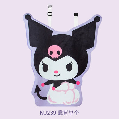 My Melody Car Seat Cushion Sweat Absorbing Plush Women's Cute Cartoon Pillow Comfortable Soft Cushion for Vehicle Seat