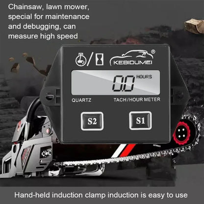 Digital Motor Speedmeter – Engine Hour Meter Tachometer Gauge, RPM LCD Display for Gasoline 2 Stroke 4 Stroke