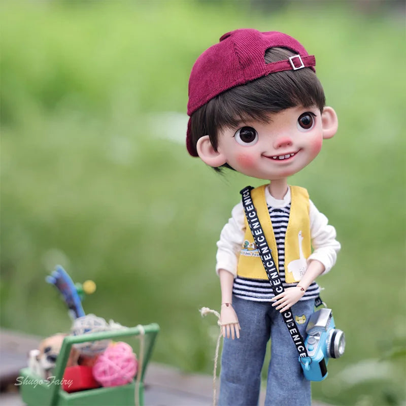 BJD Doll Jief 1/6 Ruth MA Body Naughty Child Anime Doll The Breeze Raises The Corners Of Mouth Resin Toys Movable Joint Doll