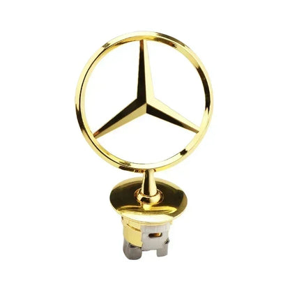 Car Bonnet Label Badge 3D Star Zinc Alloy Car Front Hood Emblem Mercedes Benz  W203 W204 W205 W206 W212 W213 W222 W223 E300 WWWA