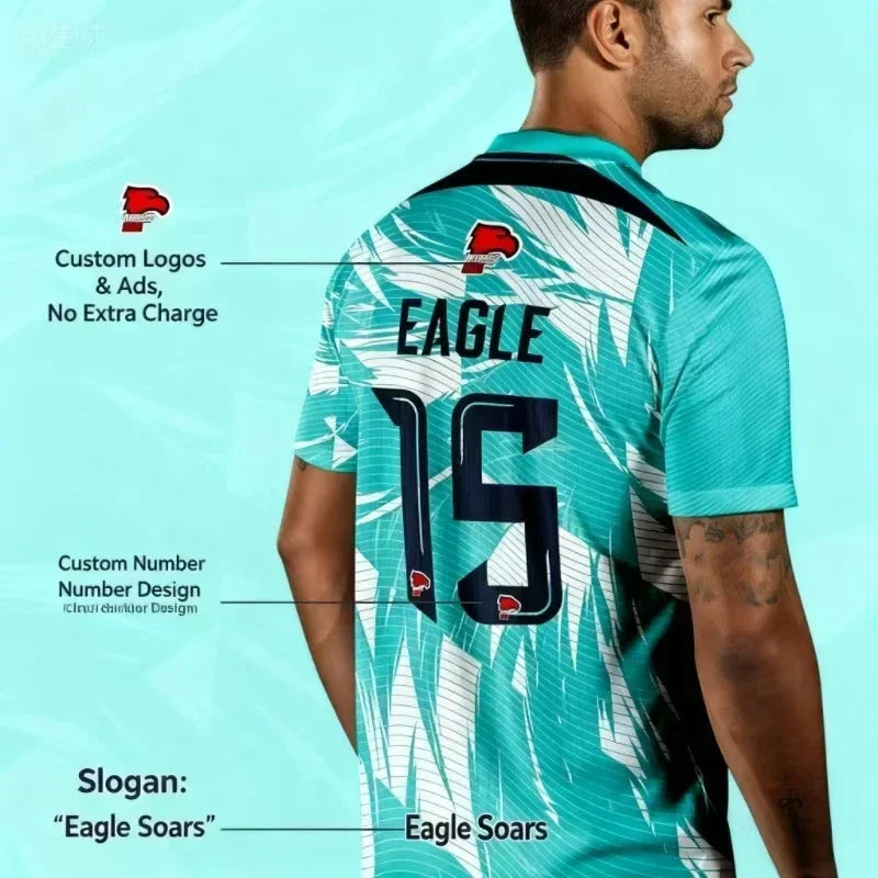 Custom Sublimation Football Jersey Sets Breathable Football Uniform Team Soccer Jersey Set Training Soccer Uniform For Men