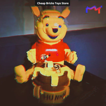 Compatible 1399pcs Model Birthday Movie Bear Bricks Building Blocks 100 YEARS Nostalgic Cartoon Classic Home Decor Adults Gifts