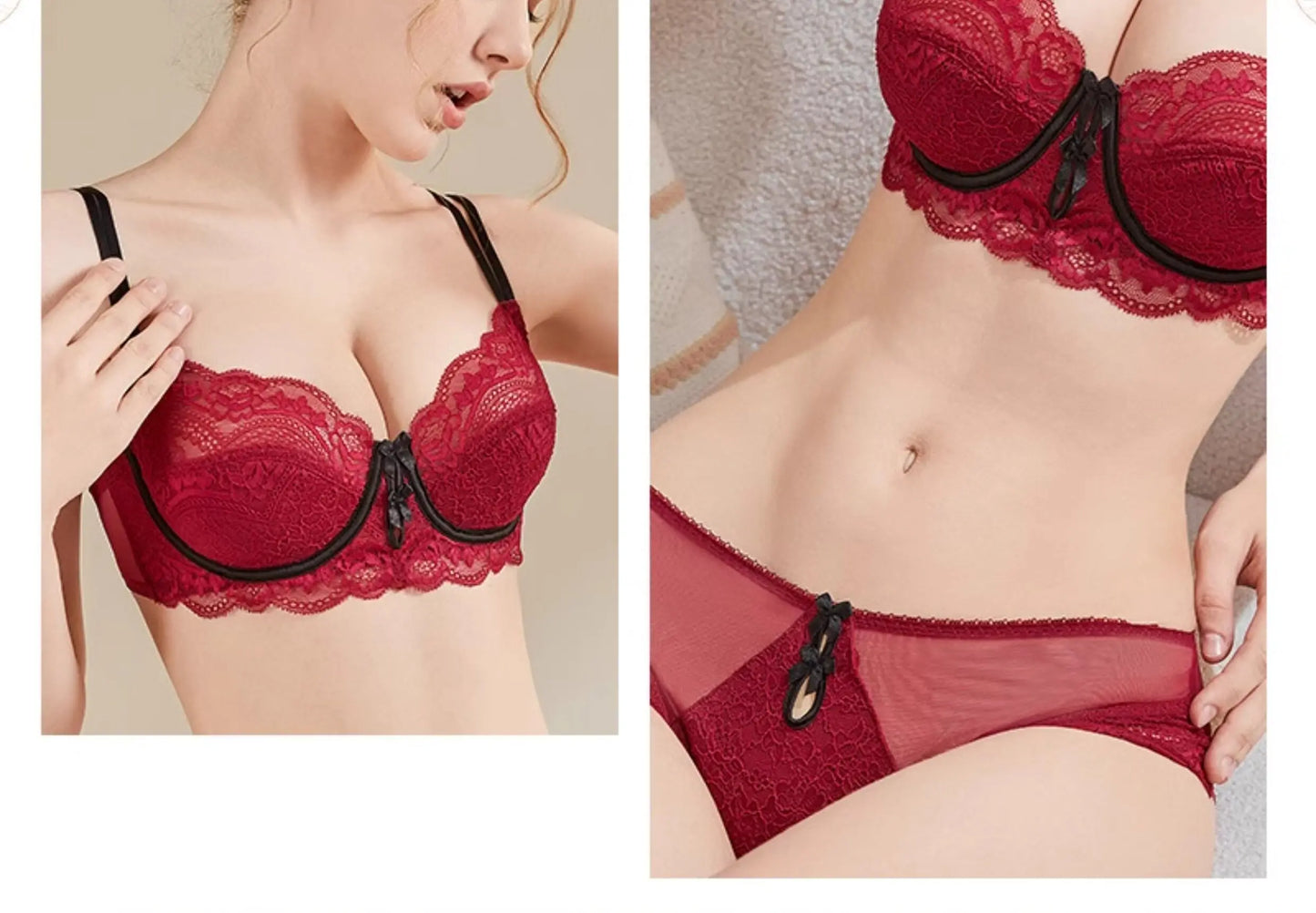 Plus Size Minimizer Bra Set DE Cup Large Bust Thin Cup Soft Underwire Anti Sagging No Show Breathable Daily Lingerie Underwear