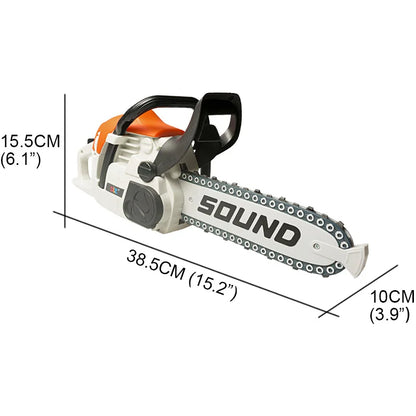 Toy Chainsaw with Goggles Children Electric Power Chainsaw with Sound Kids Toy Tools for Tool Bench Boys Gift Pretend Play Toys
