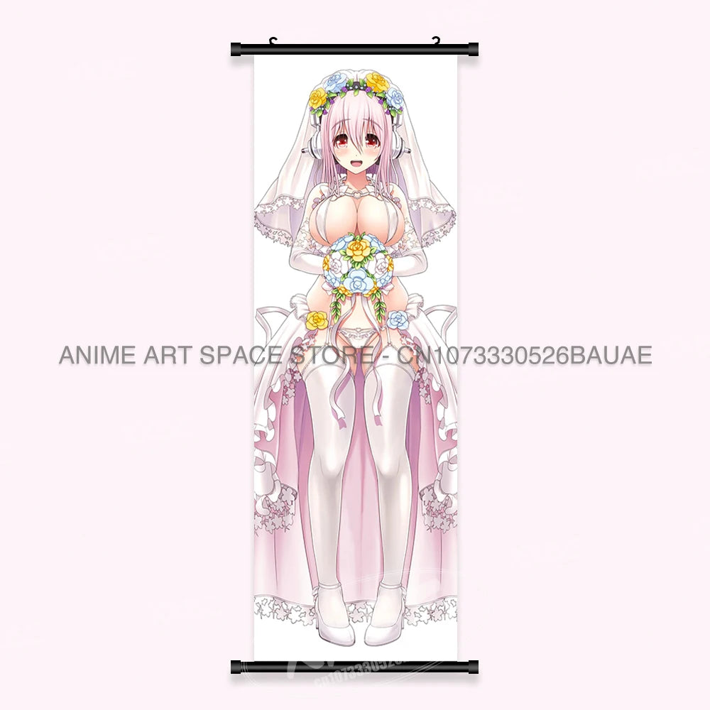 Video game Wall Artwork Canvas Scrolls Picture Anime Movie Role Poster Hanging Painting Print Home Decoration For SUPER SONICO