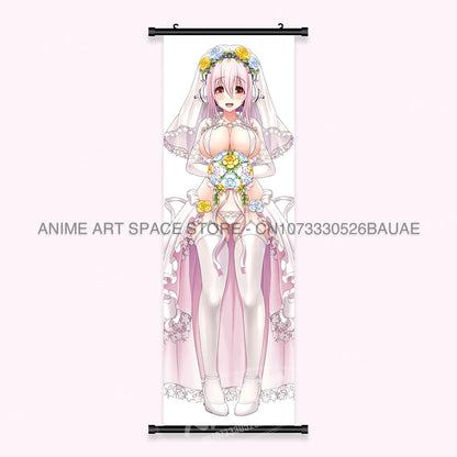Video game Wall Artwork Canvas Scrolls Picture Anime Movie Role Poster Hanging Painting Print Home Decoration For SUPER SONICO