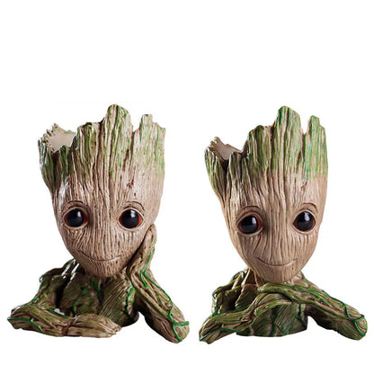 Groot Flower Home Decoration Vases Multifunction Groot Flower Pot Ornaments Arrangement Action Character Figurine Pen Holder