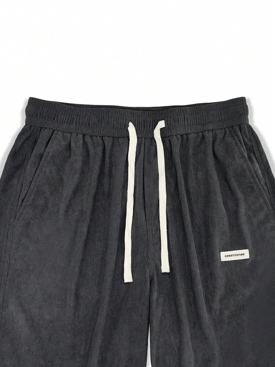 Men's Casual Pants Loose Pants Corduroy Breathable Loose Outdoor Pants Fashionable Design Jogging Pants 2026 New Casual Pants