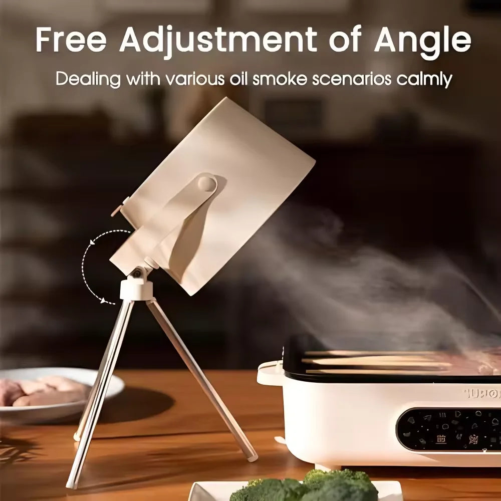 2026 New Portable Exhaust Fan Small Kitchen Hood Extractor Barbecue USB Supply Desktop Range Hoods Mini Suction Cooker Hood