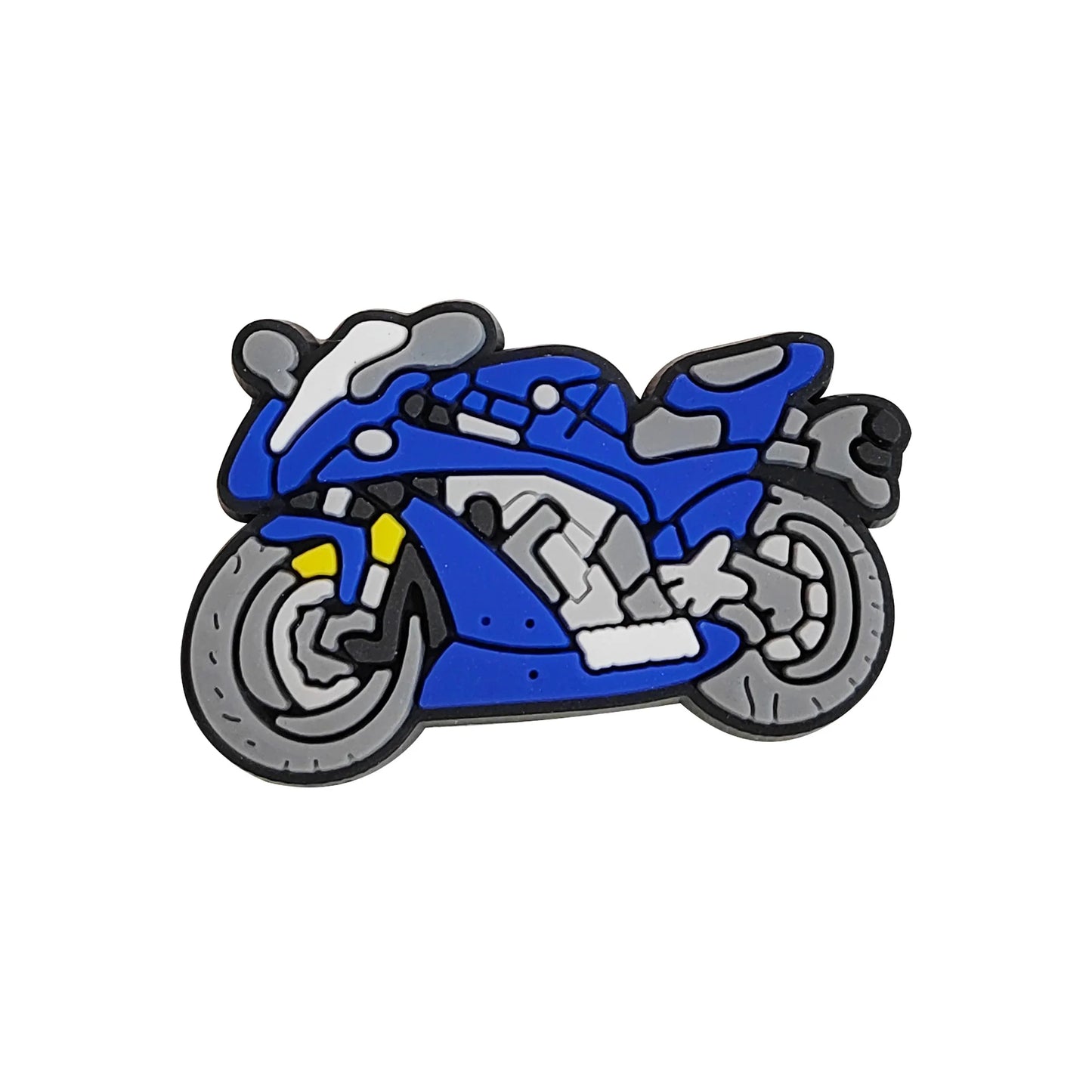 1-12PCS Cartoon Motorcycle Helmet PVC Shoe Charms Design Man Pins Accessories Funny Garden Shoes Buckle Decoration Unisex Gift