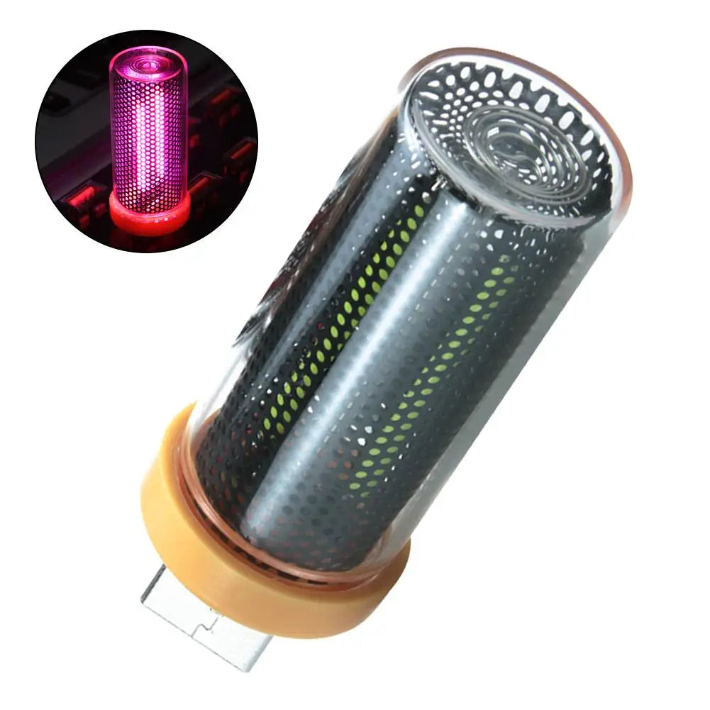 Car USB Night Light Touch Dimmable LED Plug-in Retro Portable Mini Glass Bottle Car Atmosphere Lamp For Bedroom Desk