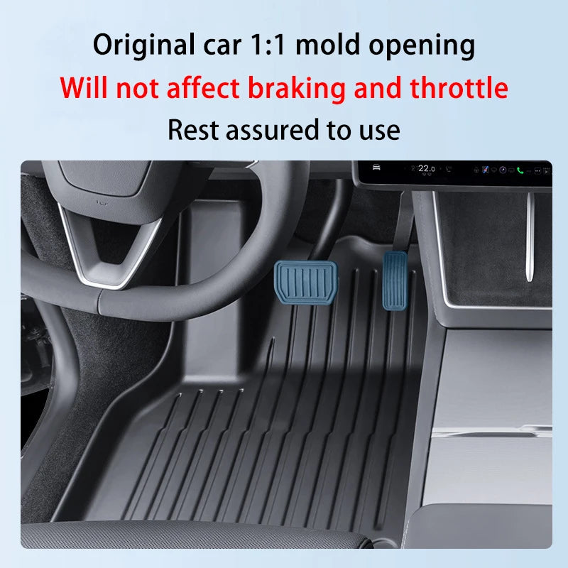 For Tesla New Model YL Launch 2026+ Car Floor Mats Cargo Liner Trunk Mats Backrest Kick Pads Protection Car Interior Accessories