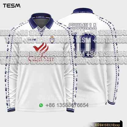TESM Summer Men Long Sleeve 3D Printed Polo Shirt V-Neck Sports T-Shirt  Team Sports Training Shirts