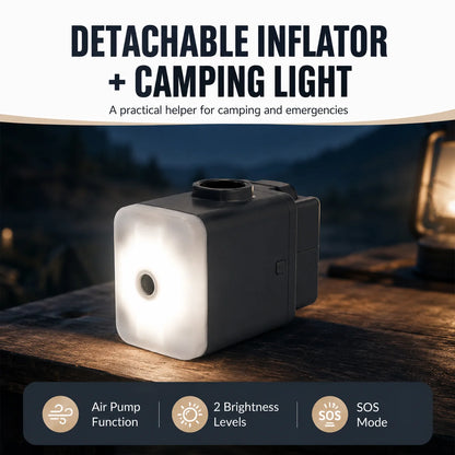 For Tesla Model Y 2021-2026 Juniper Car Inflatable Mattress With Electric Air Pump Travel Camping Trunk Bed Sleeping Mat