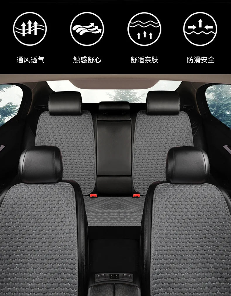 Linen Car Seat Cover Seat Cushion for VOLVO XC60 XC90 XC40 XC70 S60L C30 S80 S90 V50 V60 CAR Accessories Auto Goods