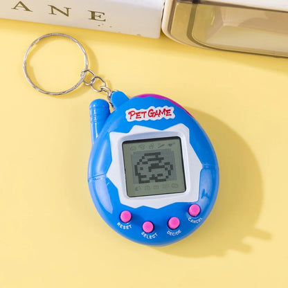 Collector's Edition Aqua Blue 3D Interactive Tamagotchi, Virtual Pet Retro Game Gift for Gamers