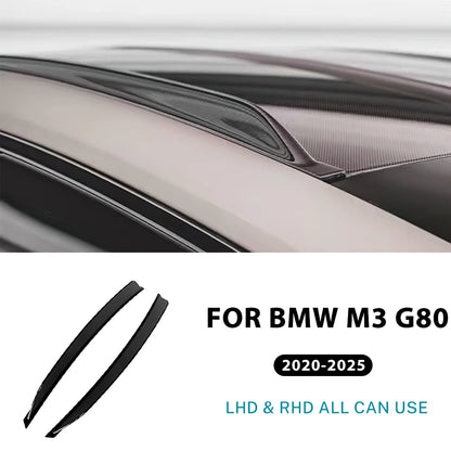 For BMW M3 G80 Car Roof Side Wing Spoiler Lip ABS Cover Sticker for G80 M3 2020 2021 2022 2023 2024 2025