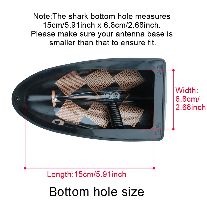 Universal Super Shark Fin Antenna Special Auto Car Radio Aerials FM AM Piano Paint Stronger Signal Suitable for Renault Captur