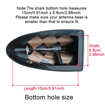 Universal Super Shark Fin Antenna Special Auto Car Radio Aerials FM AM Piano Paint Stronger Signal Suitable for Renault Captur