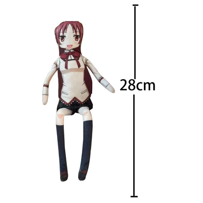 Anime Kaname Madoka Plush Toys Miki Sayaka Tomoe Mami Akemi Homura Figure Magical Girl Toy Abstract Doll DIY Model Birthday Gift