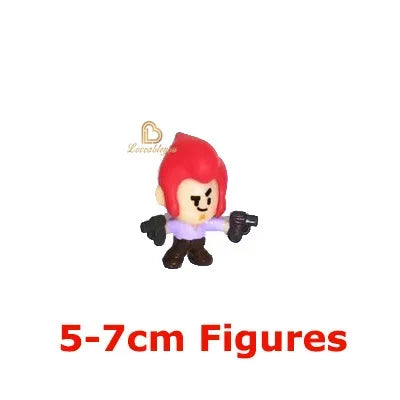 24pcs Anime Mini Figures Accessories Charms Poco Spike Nita Cute Cartoon Heroes Model Toys Game Collectibles for Children Gift