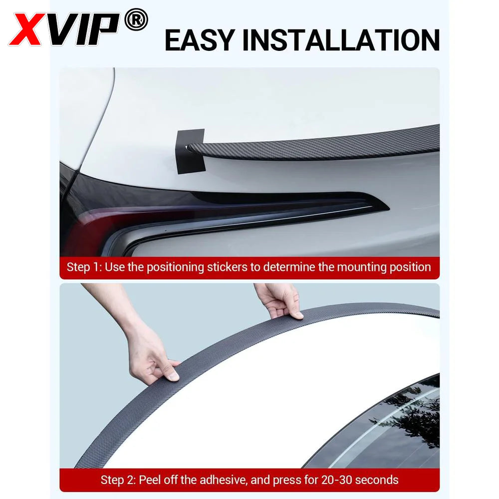 XVIP Rear Trunk Spoiler For Tesla Model Y 21-24 For Model 3 17-23 Highland 2024 Carbon Fiber ABS Wing Car Exterior Accessories