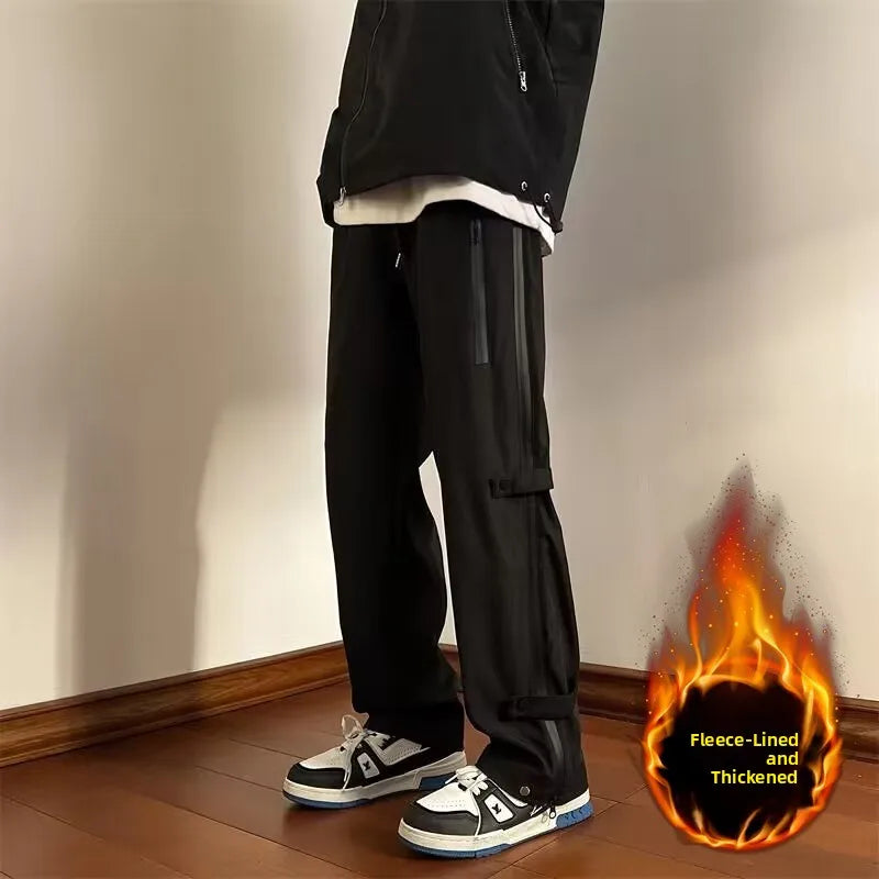 American Casual Workwear Tactical Pants Men's Trendy Brand Functional Punk Heavy Duty Paratrooper Combat Crawler Spring