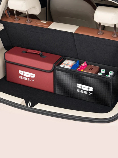 For GEELY coolray Starray emgrand emgrand tugella Car Trunk Storage Box Organizer Foldable Stowing Tidying Bag Car Accessories