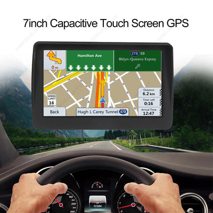 MEKEDE Portable 7'' Truck Bus Motorhome GPS Navigation Lorry Navs AV-IN HD Large Screen play music video 2025 NEW EU navigatior