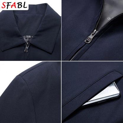 Casual Thermal Warm Winter Jackets for Men Business Blazers Coat Fleece Lining Men's Winter Jacket Luxury Parka Outerwear L-3XL
