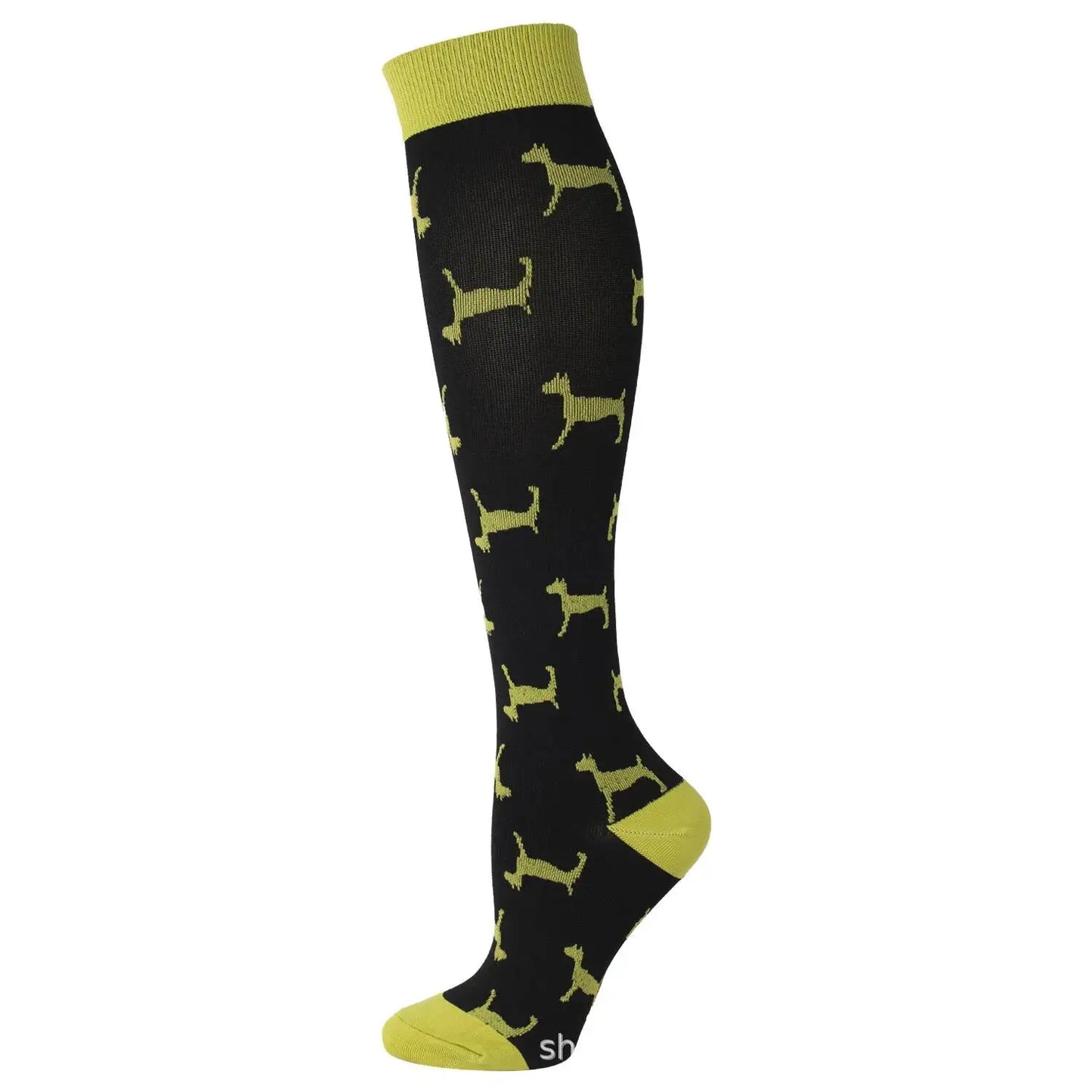 Sport Compression Stockings Funny Pattern Halloween ballon Dot Leg Pressure Running Cycling Multi Color Compress Socks
